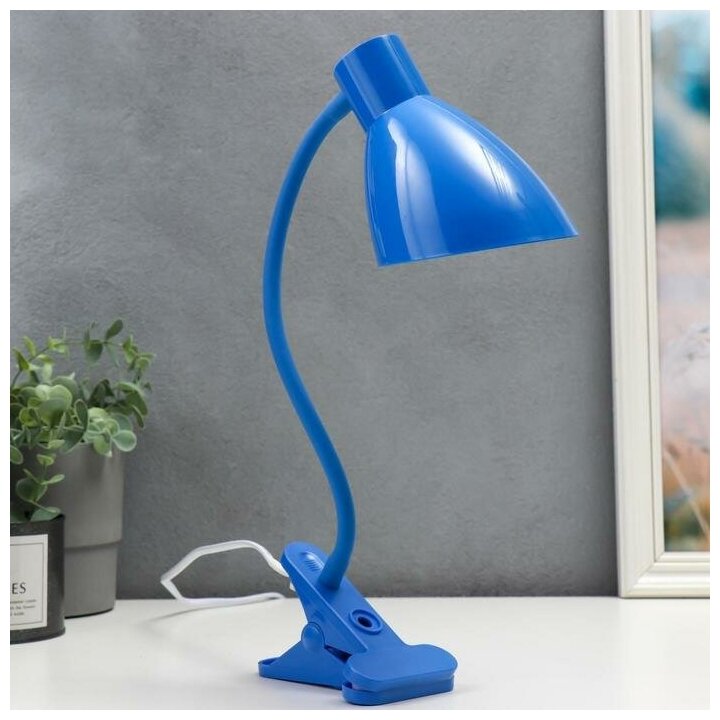 RISALUX Настольная лампа 16700/1BL Е27 15Вт синий RISALUX