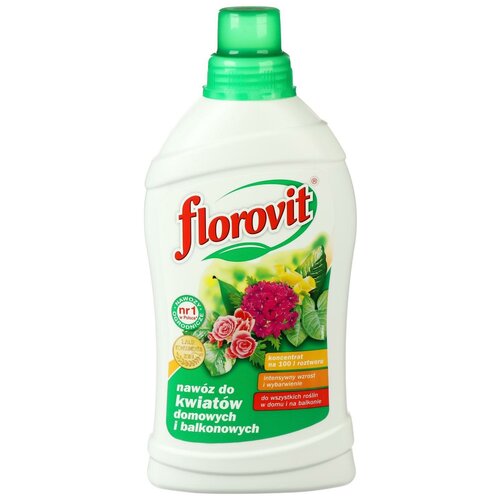 Удобрение жидкое Florovit для комнатных и балконных цветов, 1 л удобрение florovit жидкое для датуры дурманов 1 л