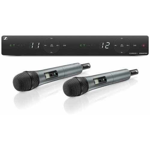 Радиосистема на два микрофона Sennheiser XSW 1-825 DUAL A itc t 521uh вокальная двухканальная радиосистема с ручными передатчиками