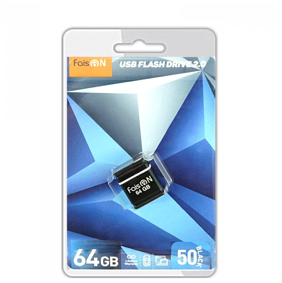 Флеш диск 64GB USB 2.0 FaisON Drive 50 Mini черный