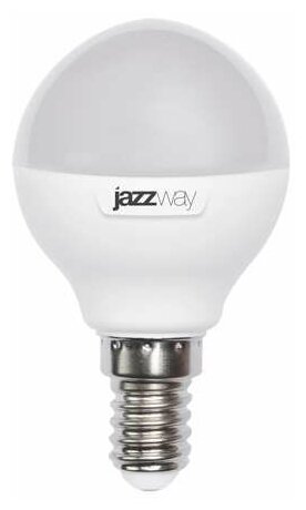 JazzWay Лампа светодиодная PLED-SP-G45 7Вт шар 5000К холод. бел. E14 540лм 230В JazzWay 1027870-2 (упаковка 5 шт)