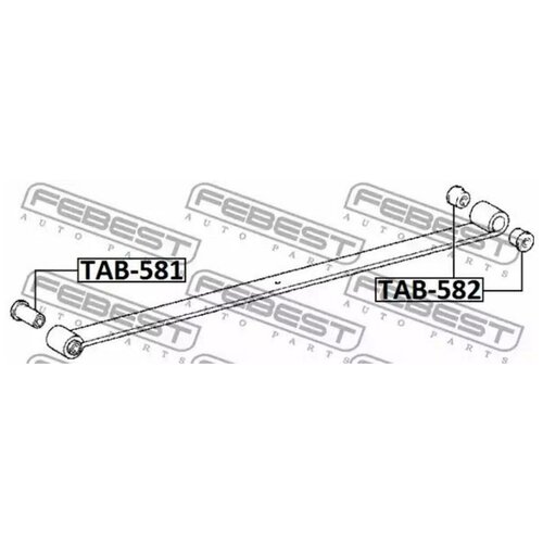 Сайлентблок Передней Рессоры Передний FEBEST TAB581