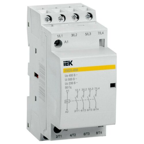 Контактор модульный КМ20-40М AC IEK MKK11-20-40 (8шт.)
