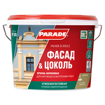 Краска Parade F30 Фасад & Цоколь акриловая 2.5 л бесцветная - изображение