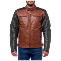 Куртка кожаная MOTEQ Bravo 7, мужской(ие), коричневый/черный, размер XL