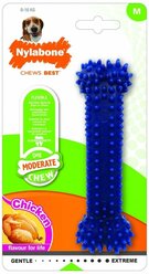 Nylabone косточка умеренно-жесткая, аромат курицы, М, Moderate Dental Chew (80 г)