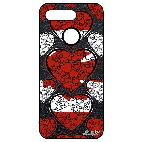 фото Противоударный чехол для телефона // honor v20 / view 20 // "флаг канады с сердцем" патриот государственный, utaupia, цветной