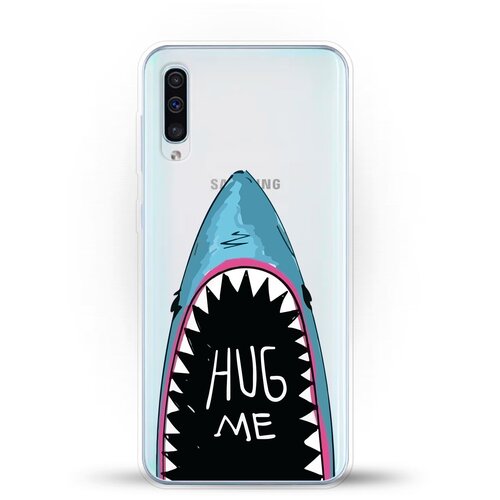 Силиконовый чехол Акула на Samsung Galaxy A50 пластиковый чехол леон акула на samsung galaxy alpha самсунг галакси альфа