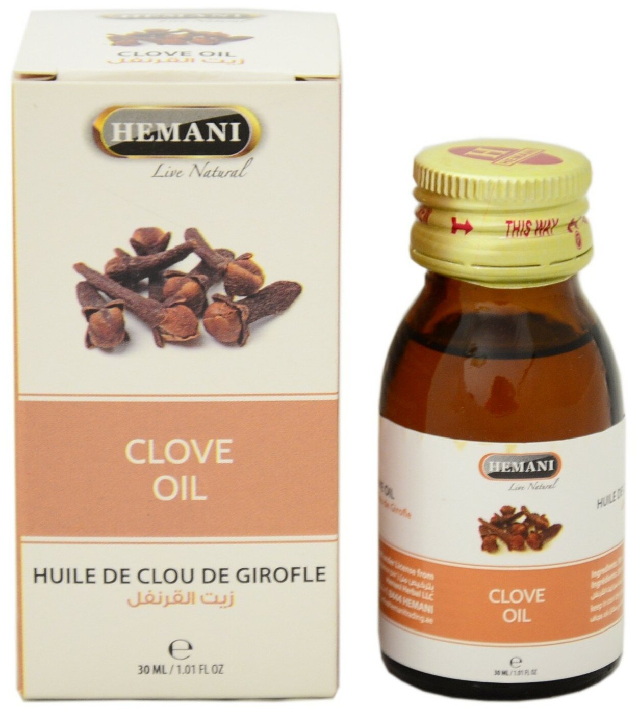 Масло гвоздики Hemani Clove Oil 30ml