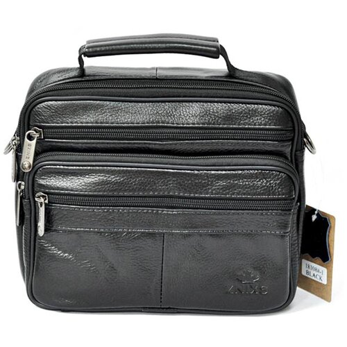 Сумочка ZNIXS / сумка портфель через плечо / черная сумка через плечо / небольшая сумка через плечо мужская / недорогая сумка через плечо кожаная