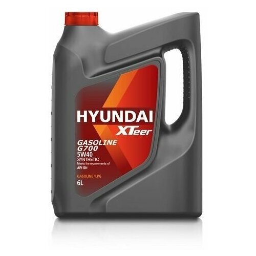 HYUNDAI XTeer Gasoline G700 5W40 SP, 6 л, API SP SYNTHETIC, Моторное масло синтетическое