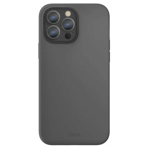 фото Uniq для iphone 13 pro max чехол lino grey (magsafe)