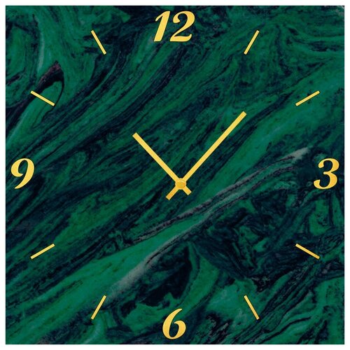 фото Svs настенные часы svs 3502874 зеленые разводы