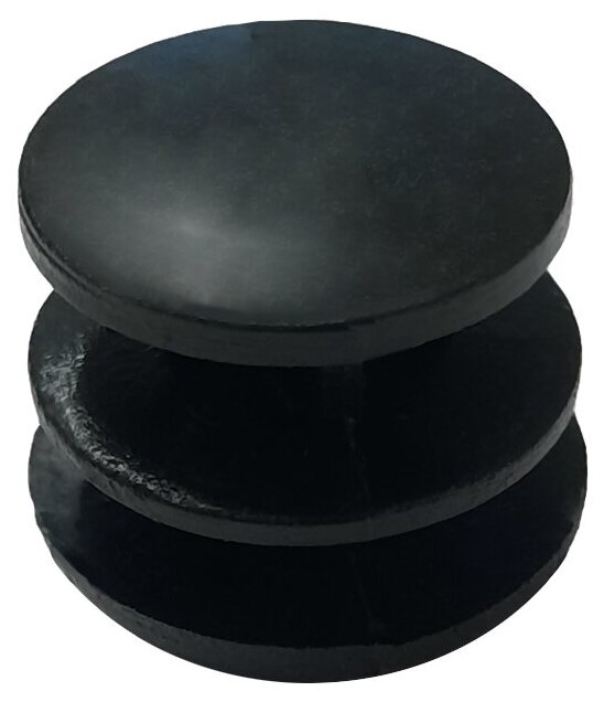 Пластиковая заглушка с диаметром шляпки 22 мм, для круглых труб с наружным размером 22 мм (30шт) - фотография № 2
