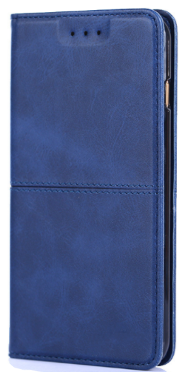 Чехол-книжка MyPads для Sony Xperia 10 III (10-3) прошитый элегантной прострочкой Ретро синий с магнитной крышкой