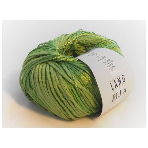 Пряжа Ella Lang Yarns(Елла), цвет 0016-светло-зеленый, 50гр/160м, 38% хлопок, 30% полиэстер, 26% вискоза, 6% полиамид, 1 моток.