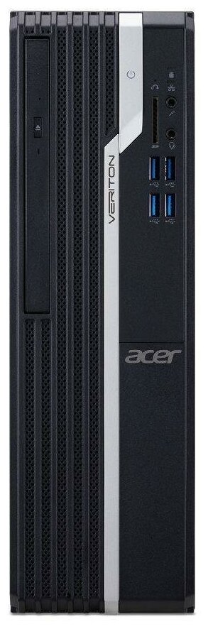 Персональный компьютер ACER Veriton VX2670G для бизнеса Desktop CPU Core i3 i3-10100 3600 МГц 4Гб DDR4 500Гб Intel UHD Graphics встроенная без ОС черный DT.VTFER.03F