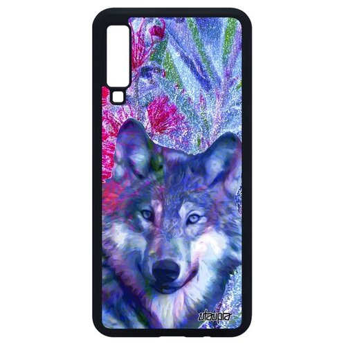 фото Противоударный чехол на смартфон // samsung galaxy a7 2018 // "дикий волк" охота wolf, utaupia, фуксия