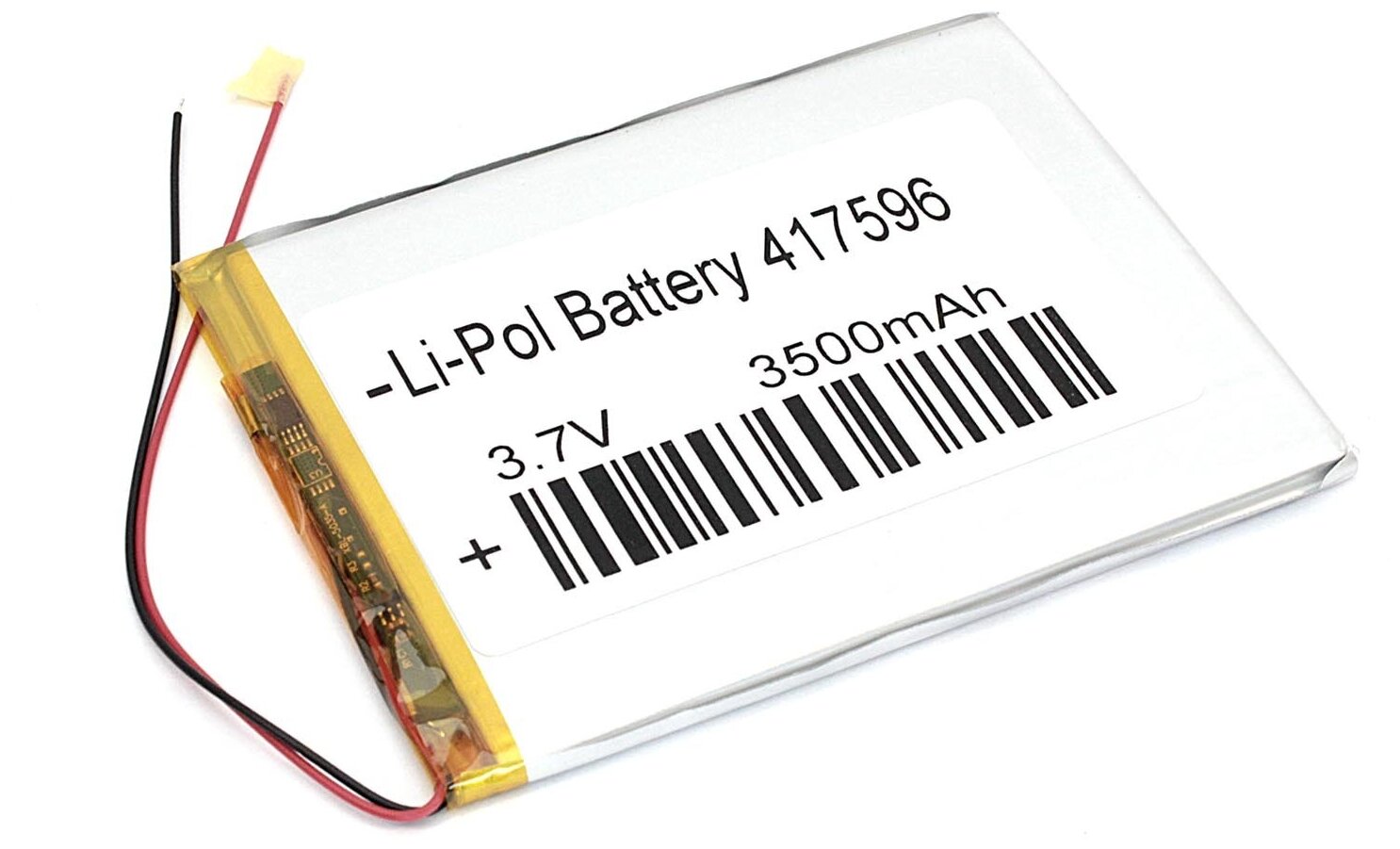 Аккумулятор Li-Pol (батарея) 4.1*75*96мм 2pin 3.7V/3500mAh
