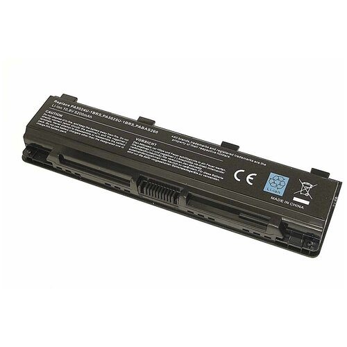 Аккумуляторная батарея iQZiP для ноутбука Toshiba Satellite C800 (PA5024U-1BRS) 10.8V 5200mAh OEM черная аккумулятор повышенной емкости для ноутбука toshiba satellite c800 pa5024u 1brs zeepdeep energy 64wh 5800mah 10 8v 11 1v