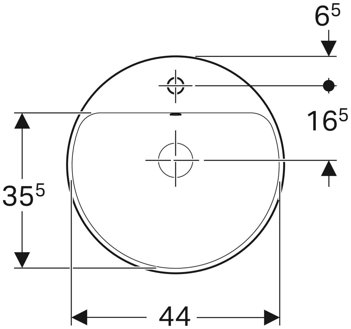 Мини-раковина GEBERIT VariForm 500.704.01.2 - фотография № 6