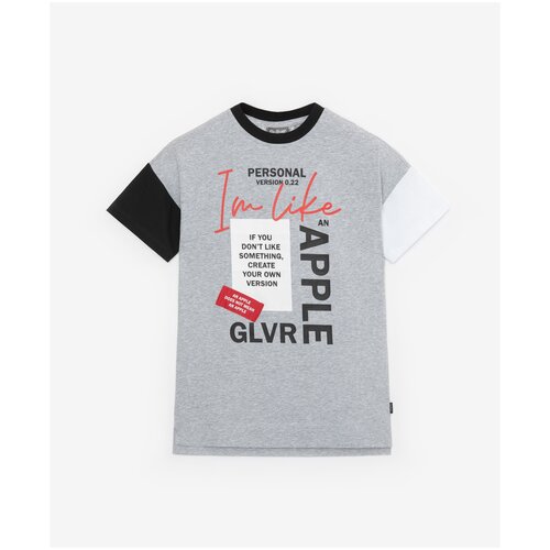 Ночная сорочка с принтом серая Gulliver, цвет серый, размер 98