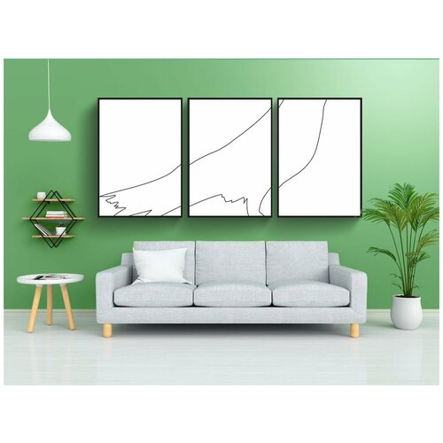 фото Набор модулных постеров для интерьера "ворона, птица, дикая природа" 60x90 см. в тубусе, без рамки lotsprints