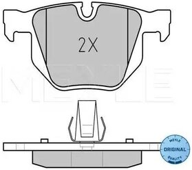 Дисковые тормозные колодки задние MEYLE 0252373217 для BMW 5 series, BMW 6 series (4 шт.)