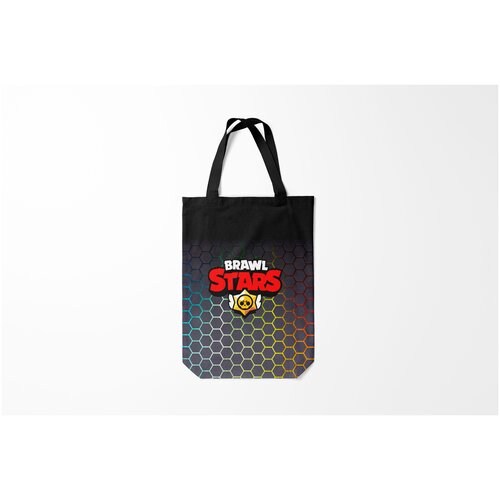 фото Сумка-шоппер / 31х42 см / геймерам / brawl stars hexagon burnettie