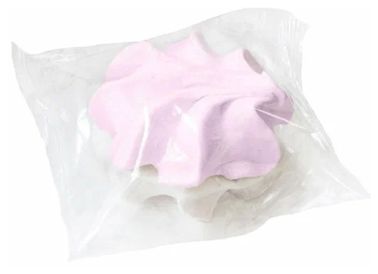 Зефир бело-розовый с ароматом ванили и малины в индвид. упаковке, 2 кг (форма цветок) - фотография № 3