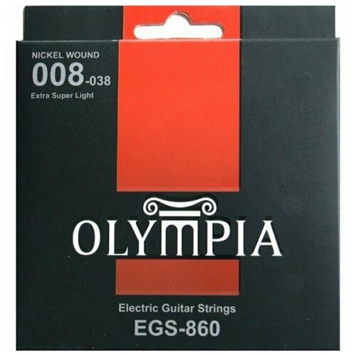 OLYMPIA EGS 860 008-038 Nickel Wound струны для электрогитары olympia hqe0942 струны для электрогитары nickel wound