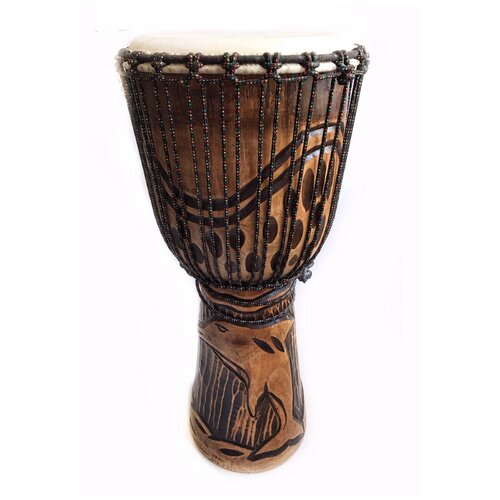 Барабан Джембе Индонезия 60 см/ ударный музыкальный инструмент (резной) VITtovar