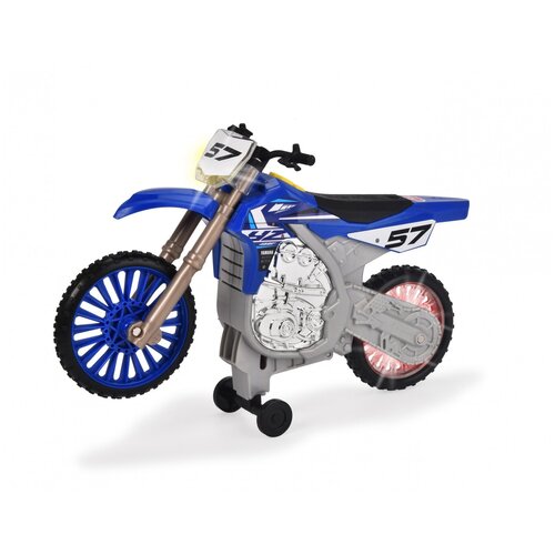 Мотоцикл Dickie Yamaha YZ, моторизированный, 26 см 3764014 мотоцикл dickie toys yamaha r1 3764015 26 см синий серебристый