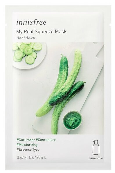 Innisfree My Real Squeeze Mask [Cucumber] 20мл