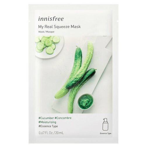 Innisfree My Real Squeeze Mask [Cucumber] 20мл innisfree my real squeeze mask [cucumber] 20мл