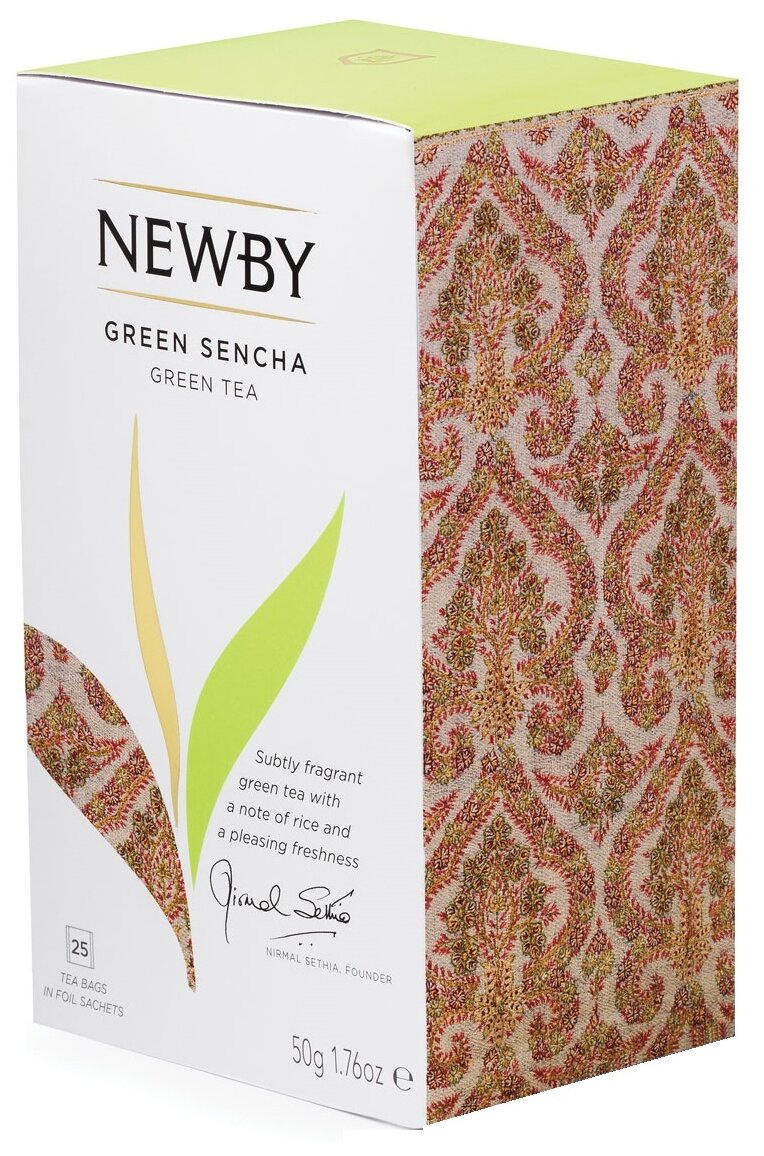 Newby Зеленая Сенча зеленый чай 25 пак