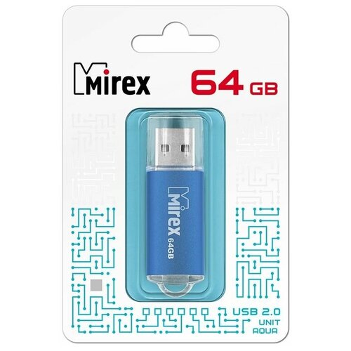 Флешка MIREX UNIT (64 Gb) AQUA