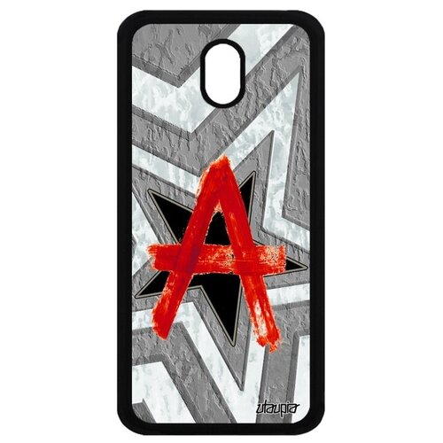 фото Простой чехол на мобильный // galaxy j3 2017 // "анархия" анархист дизайн, utaupia, серый