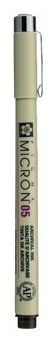 Ручка капиллярная Sakura Pigma Micron 0.45 мм, цвет чернил: сепия