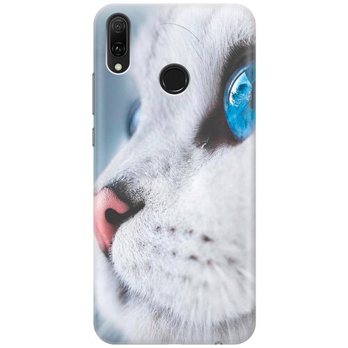 фото Силиконовый чехол на huawei y9 (2019) / хуавей у9 2019 с принтом "кошачий взгляд gosso