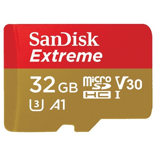 Карта памяти SanDisk Extreme 32GB micro SDHC UHS-I U3 A1 V30 4KUHD