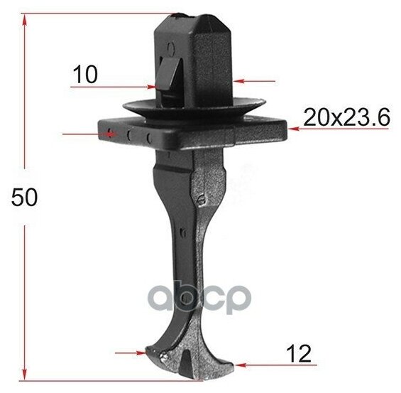 SAT ST-M12604 Клипса крепления накладки передней стойки TOYOTA/LEXUS (1 шт