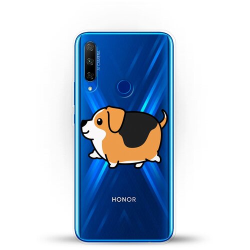 фото Силиконовый чехол толстый бигль на honor 9x premium andy & paul