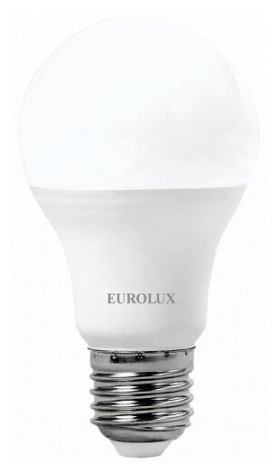 Светодиодная лампа Eurolux LL-E-A60-15W-230-6K-E27 груша, 15Вт, холодный, Е27 76/2/74