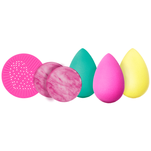 beautyblender набор спонжей micro mini correct four 4 шт розовый фиолетовый зеленый оранжевый Beautyblender Подарочный набор Rocket to Flawless