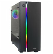 Корпус Miditower ExeGate EVO-9201 Black-RGB light, ATX, <700NPX>, с окном, 2*USB+1*USB3.0, HD Audio