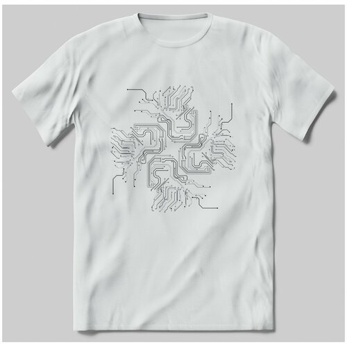 фото Футболка с принтом микросхема brut-shop