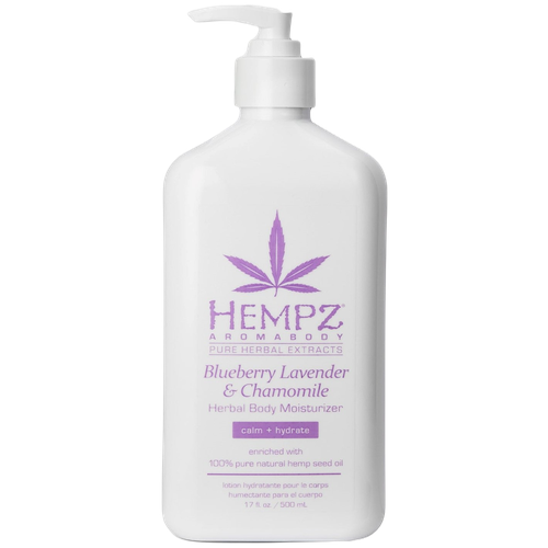 Hempz Blueberry Lavender  & Chamomile Herbal - Хэмпз Блюберри Лавэндэр энд Кэмомайл Хербал Увлажняющее молочко для тела с экстрактом Лесных ягод, Лаванды и Ромашки, 500 мл -