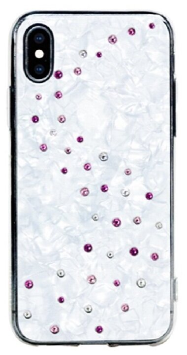 Чехол Bling My Thing Milky Way Case для iPhone Xs Max белый (Rose Sparkles)