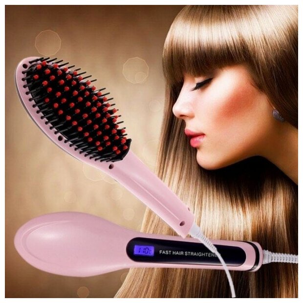 Расческа-выпрямитель Fast Hair Straightener/Расческа электрическая /Расческа-выпрямитель для волос - фотография № 14